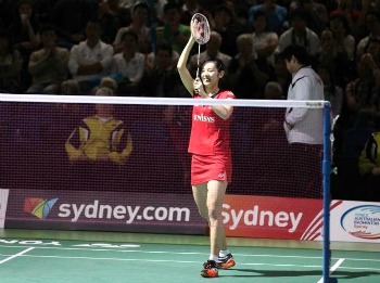 Sayaka TAKAHASHI~photo courtesy of Australian Badminton Open