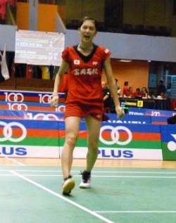 Aya on the court