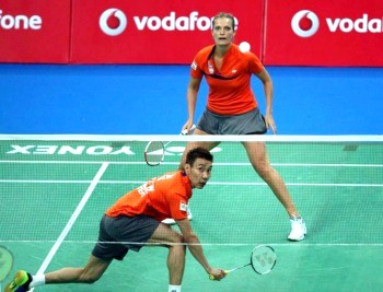 ChongWei plays not only singles but doubles as well ~photo courtesy of IBL