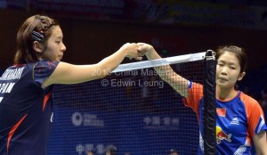 Sayaka beat WANG Xin