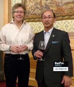 Mr.Ben with Ms.Gillian CLARK ,a former English player