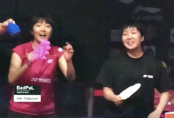 Eriko and Akane fought together as members of Team Japan in Uber cup 2014 @archives