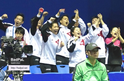 Team Japan fought together on and off the court